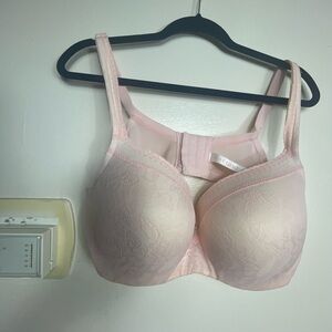 Cacique Soft Pink Lace Bra